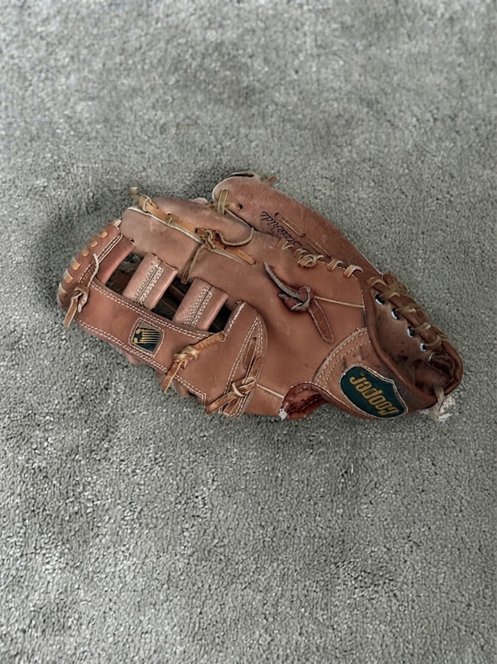 Vintage Cooper Brown Leather Baseball Glove - Men's Accessory LH